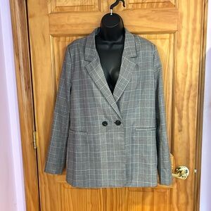 Aqua oversized jacket. Medium